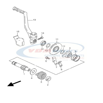 Lever Assy, kick, 26300-03B00